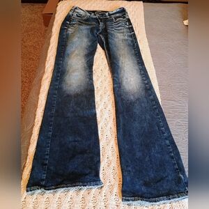 Silver Suki Mid rise flare Jeans Size 29x36
